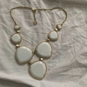 White Kendra Scott Rebecca necklace